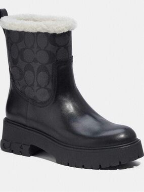 Coach Women's Raina Signature Jacquard Booties